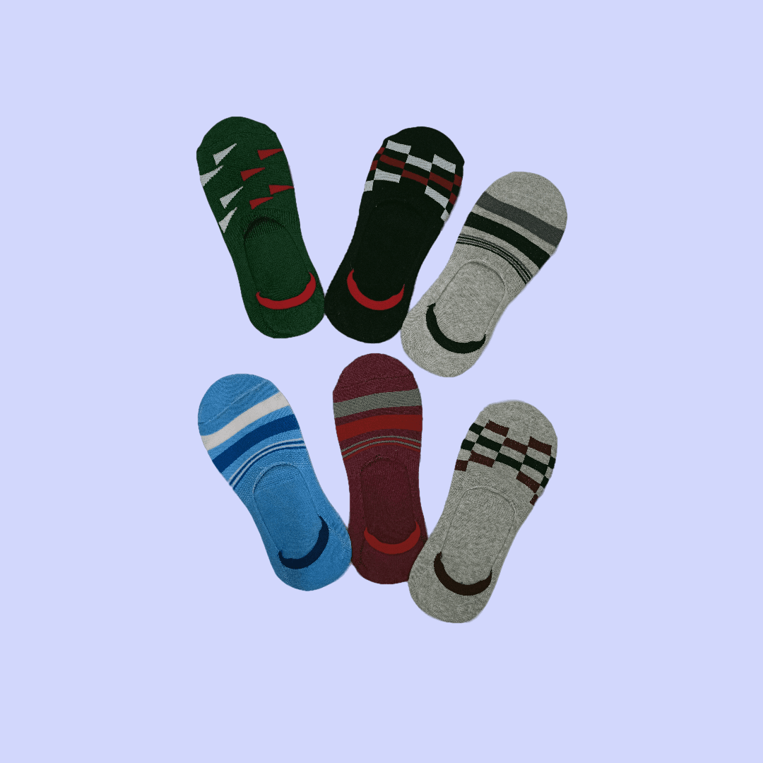 Pack of 3 Multicolor Branded Loafer Socks