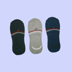 Pack of 3 T-o-m-m-y H-i-l-f-i-g-e-r Export-Leftover Branded Loafer Socks